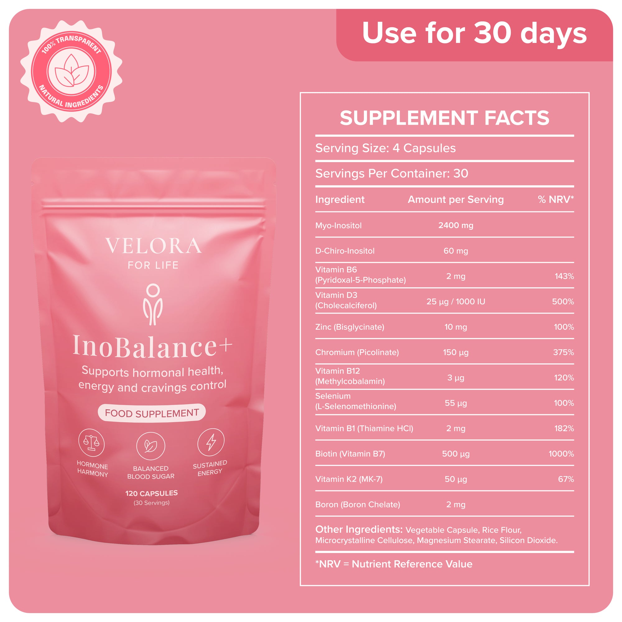 Daily hormonal support for balance &amp; energy