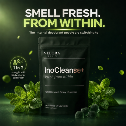 InoCleanse+ Chlorophyll Gummies - For Body Odor, Detox & Skin